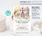 Editable Farm Birthday Invitation
