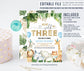 EDITABLE Safari Birthday Invitation