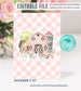 Editable Farm Birthday Invitation