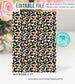 Editable Wild One Leopard Print Jungle Birthday Party Invitation