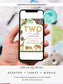 Editable Two Wild Leopard Print Jungle Birthday Party Invitation