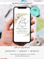 Editable Pampas Grass Baby Shower Invitation Gender Neutral