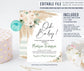 Editable Pampas Grass Baby Shower Invitation Gender Neutral