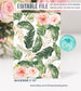 EDITABLE Safari Birthday Invitation
