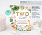 EDITABLE Safari Birthday Invitation