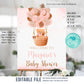Editable Teddy Bear Baby Shower Welcome Sign, Bear Themed Baby Shower Welcome Sign, Printable Baby Shower Party Sign, Yard sign Download