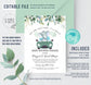 Editable Drive By Baby Shower Invitation