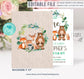 Editable Woodland Birthday Invitation