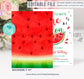 Editable Watermelon Birthday Invitaitons