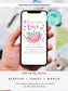 Editable Watermelon Birthday Invitation