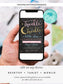 Editable Twinkle Twinkle Little Star Baby Shower Invitation