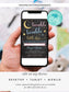 Editable Twinkle Twinkle Little Star Baby Shower Invitation