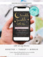 Editable Twinkle Twinkle Little Star Baby Shower Invitation
