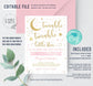 Editable Twinkle Twinkle Little Star Baby Shower Invitation