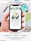 Editable Safari Drive By Baby Shower Invitation