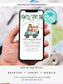 Editable Woodland Drive By Baby Shower Invitation