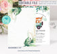 Editable Woodland Drive By Baby Shower Invitation