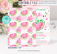 Editable Watermelon Birthday Invitation