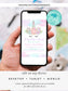 Editable Unicorn Birthday Invitation