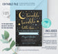 Editable Twinkle Twinkle Little Star Baby Shower Invitation