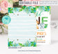 Editable Safari Baby Shower Invitation