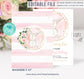 Editable Bunny Birthday Invitation