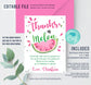 Editable Watermelon Thank You Card