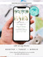 Editable Greenery Baby Shower Invitation
