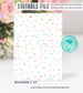 Editable Ice Cream Drive By Birthday Parade Invitation