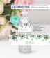 Editable Greenery Baby Shower Water Bottle Label