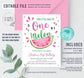 Editable Watermelon Party Package