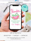Editable Watermelon Thank You Card