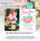 Editable Watermelon Birthday Invitation