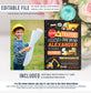 Editable Construction Birthday Invitation