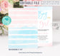 Editable Teddy Bear Baby Shower Invitation