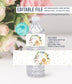 Editable Safari Baby Shower Bottle Label