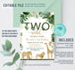Editable Safari Party Invitation