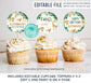 Editable Safari Cupcake Toppers