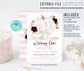 Editable Pumpkin First Birthday Invitation