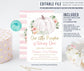 Editable Pumpkin First Birthday Invitation