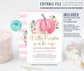 Editable Little Pumpkin Baby Shower Invitation