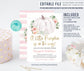 Editable Little Pumpkin Baby Shower Invitation
