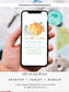 Editable Pumpkin First Birthday Invitation