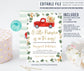 Editable Little Pumpkin Baby Shower Invitation