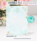 Editable Winter ONEderland Birthday Invitation