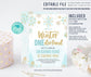 Editable Winter ONEderland Birthday Invitation