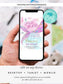Editable Mermaid Birthday Invitation