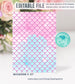 Editable Mermaid Birthday Invitation